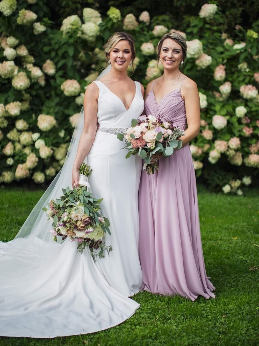 Spaghetti Strap Mauve Chiffon Maxi Dress